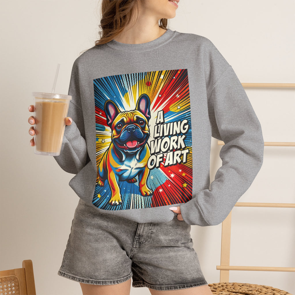 French Bulldog Sweatshirt | Living Work of Art Collection | Pop Art
