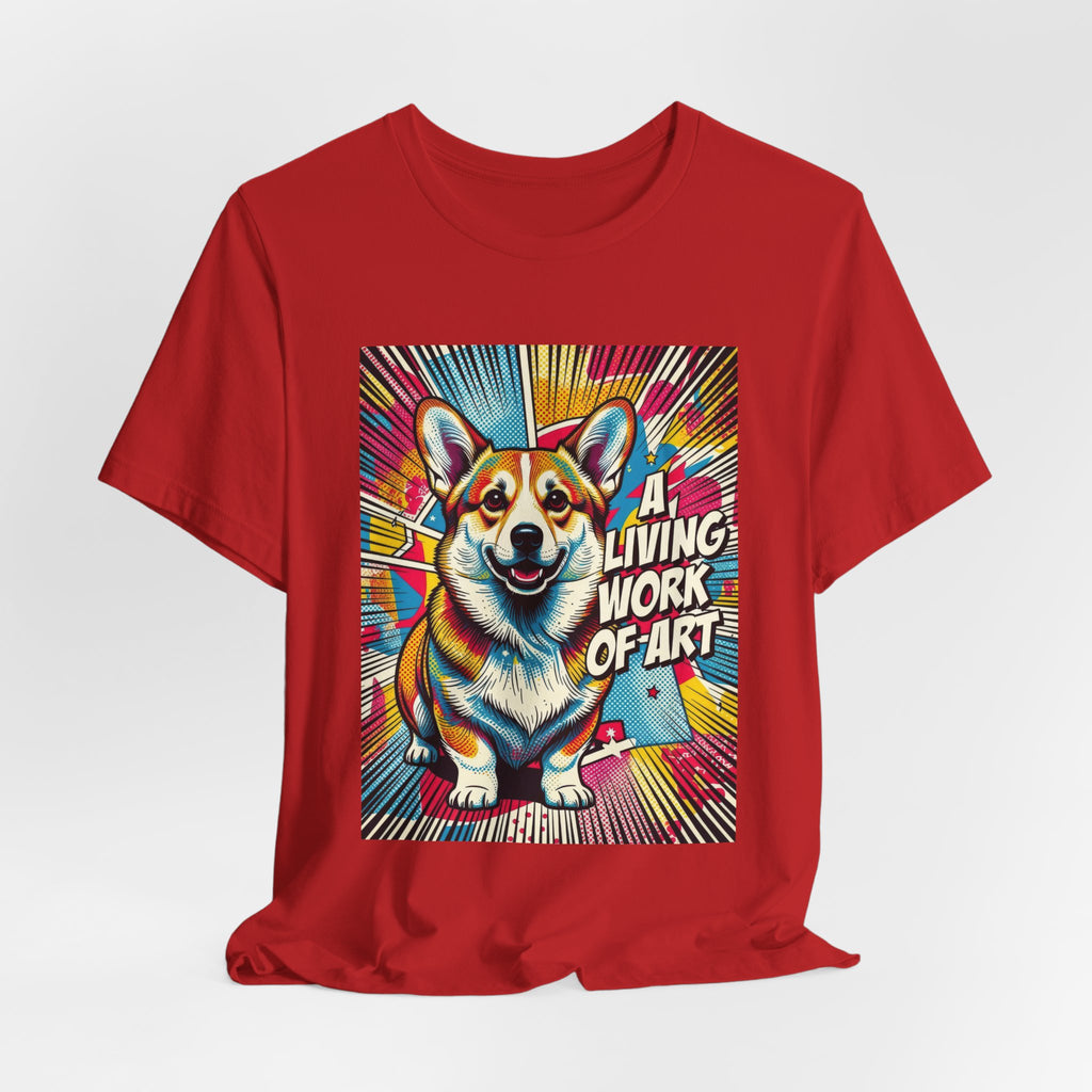 Corgi T Shirt | Living Work of Art Collection | Pop Art