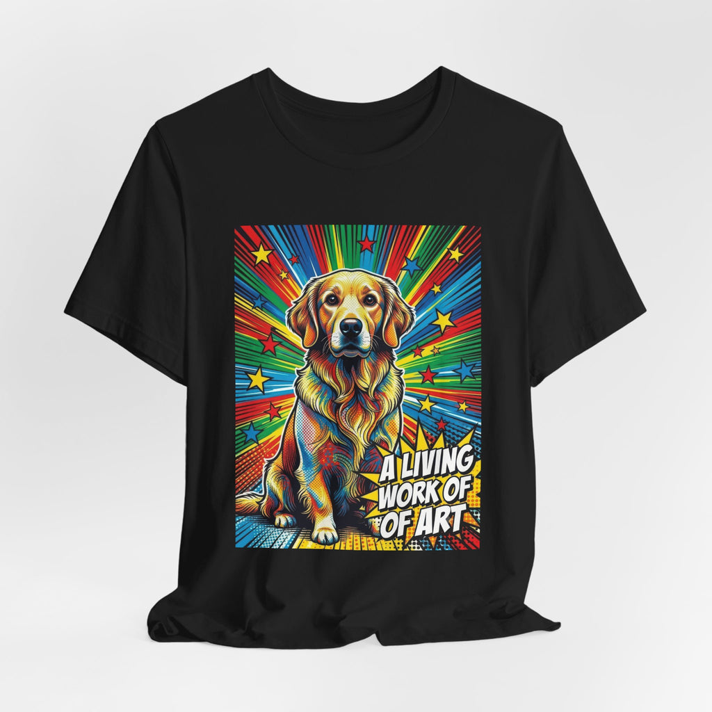 Golden Retriever T Shirt | Living Work of Art Collection | Pop Art