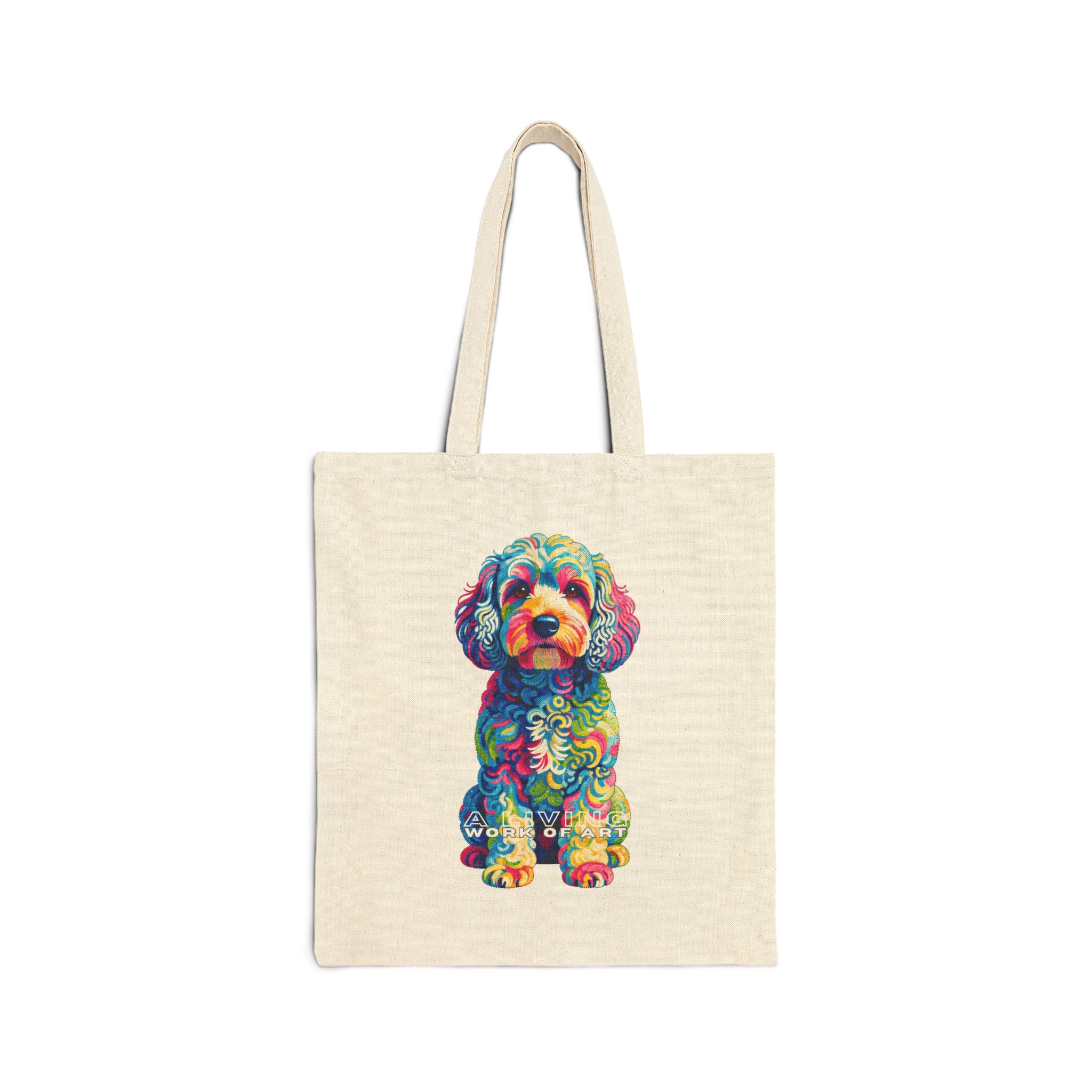 Cockapoo Tote Bag | Living Work of Art Collection | Pointillism Style
