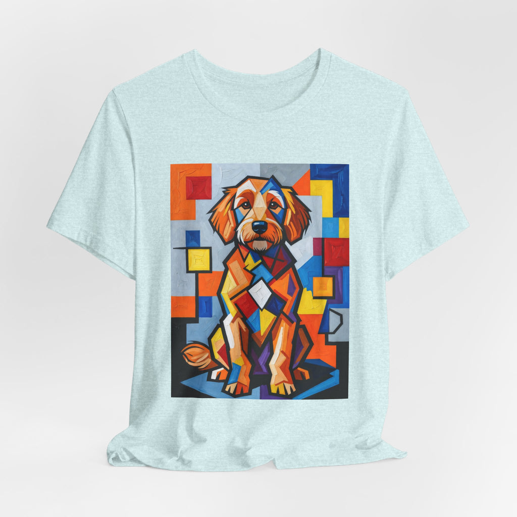 Goldendoodle T Shirt | Living Work of Art Collection | Cubist Style