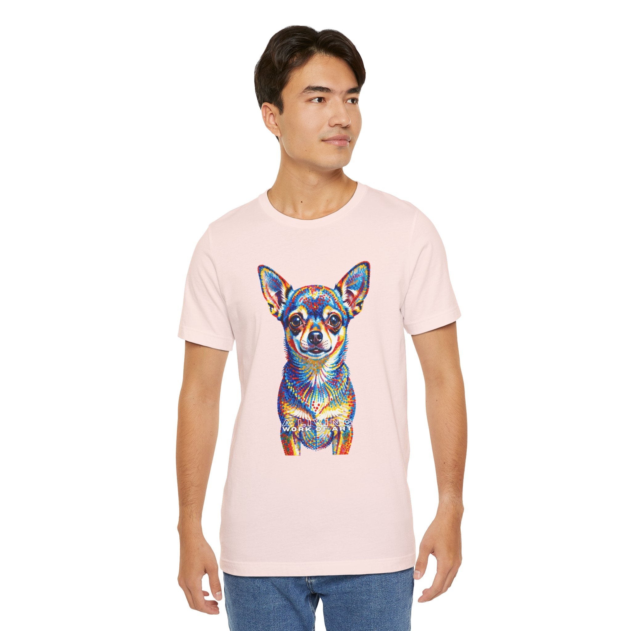 Chihuahua T Shirt | Living Work of Art Collection | Pointillism Style