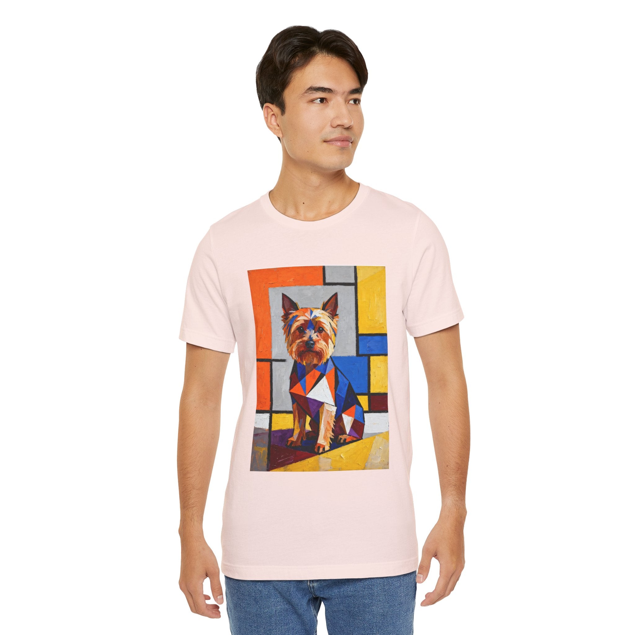 Yorkshire Terrier T Shirt | Living Work of Art Collection | Cubist Style