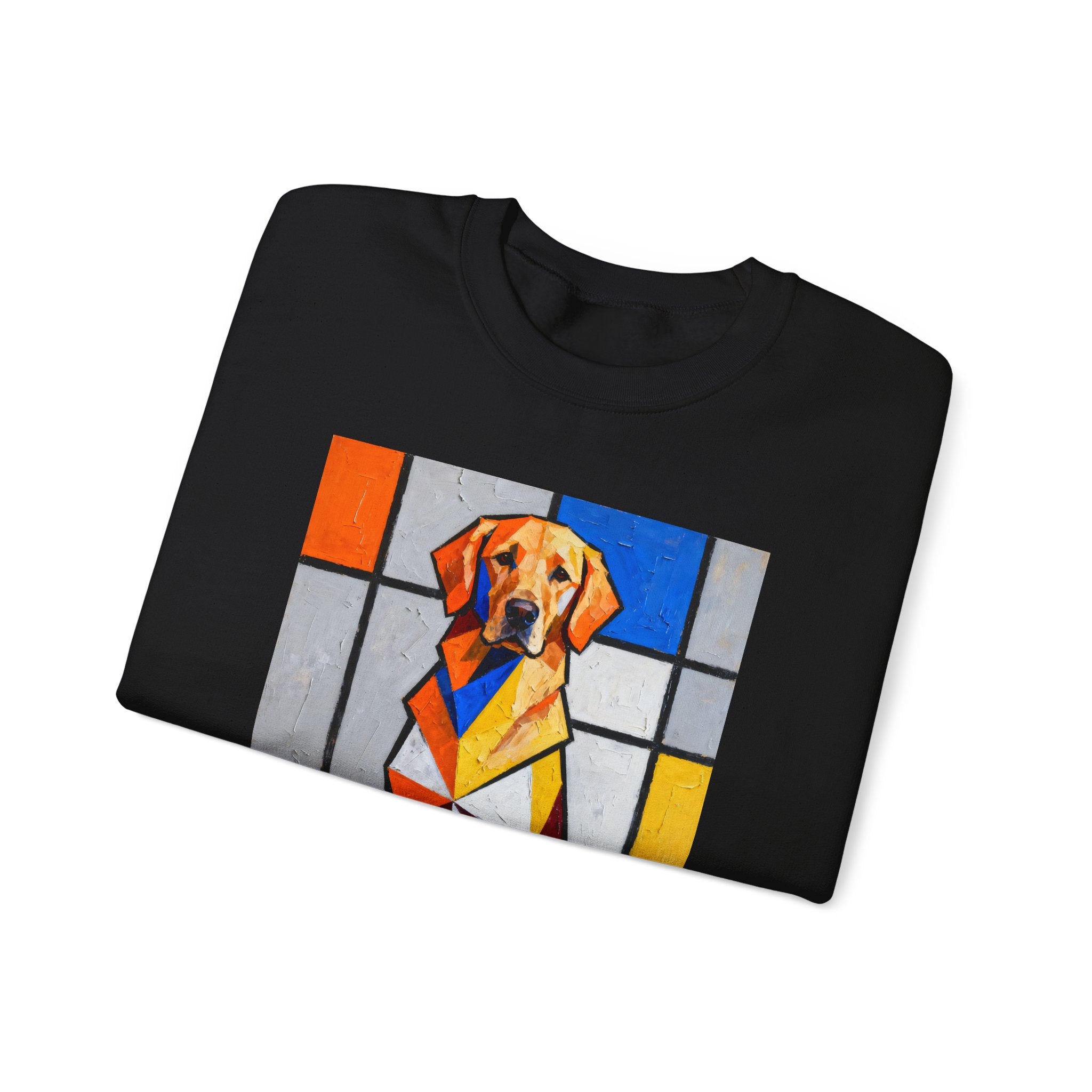 Golden Retriever Sweatshirt | Living Work of Art Collection | Cubist Style