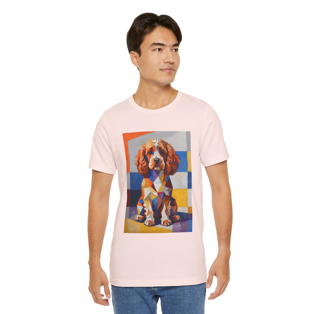 Cavapoo T Shirt | Living Work of Art Collection | Cubist Style