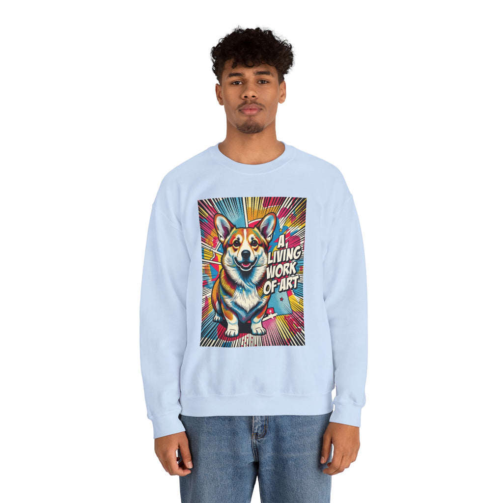 Corgi Sweatshirt | Living Work of Art Collection | Pop Art