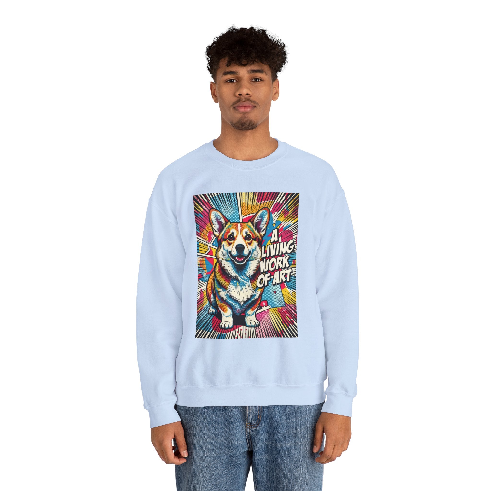 Corgi Sweatshirt | Living Work of Art Collection | Pop Art