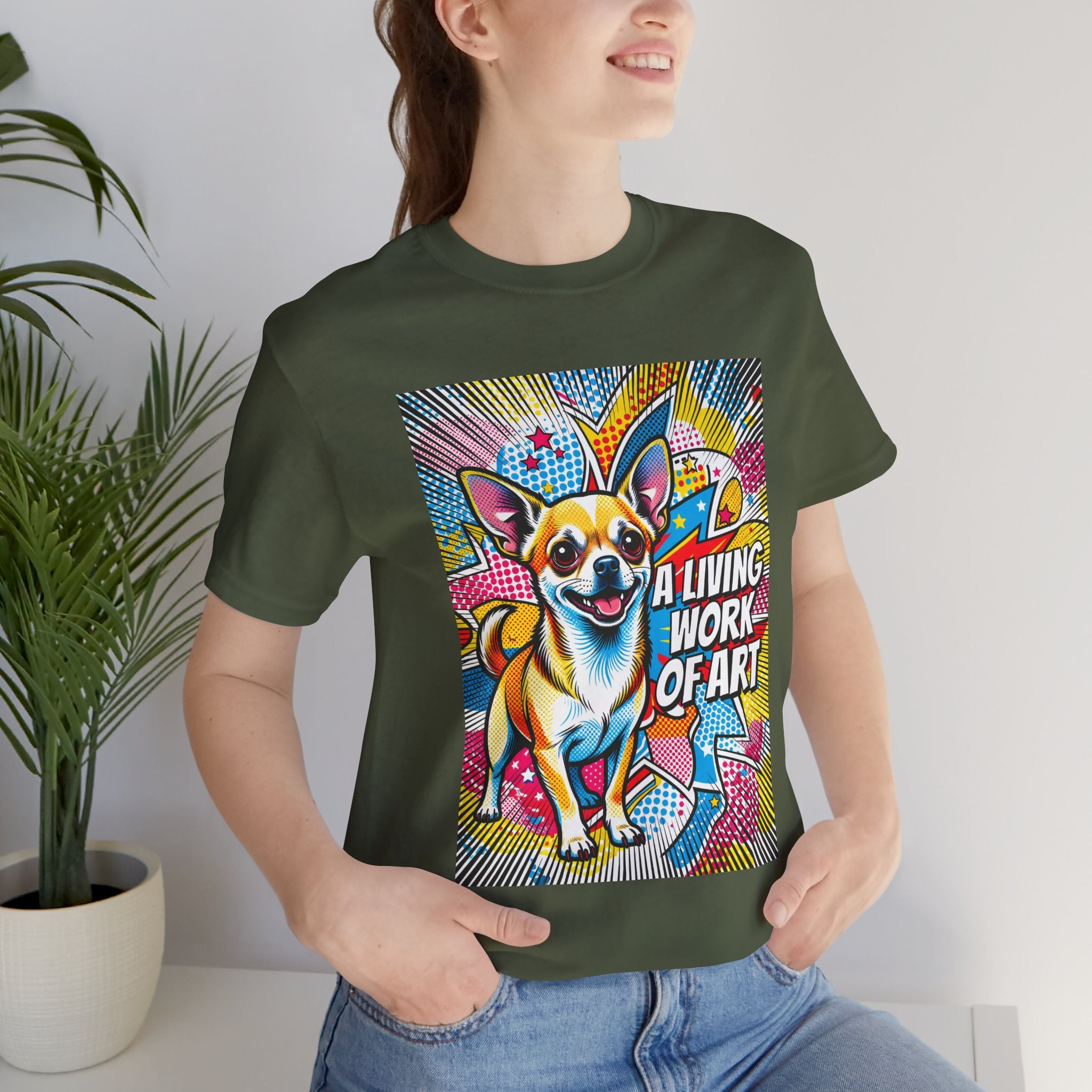 Chihuahua T Shirt | Living Work of Art Collection | Pop Art