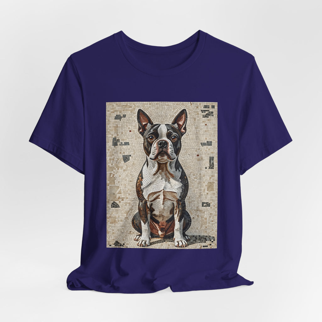 Boston Terrier T Shirt | Living Work of Art Collection | Mosaic Style