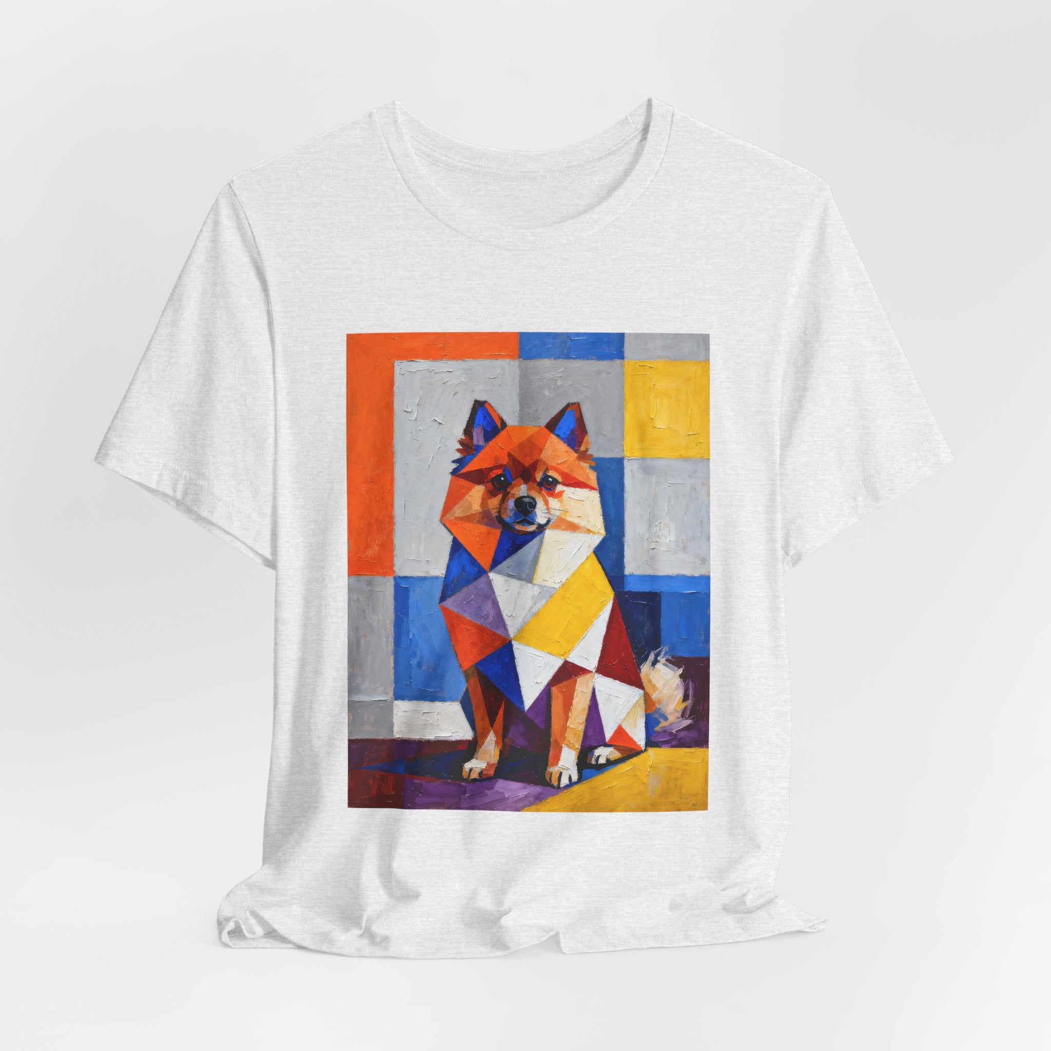Pomeranian T Shirt | Living Work of Art Collection | Cubist Style