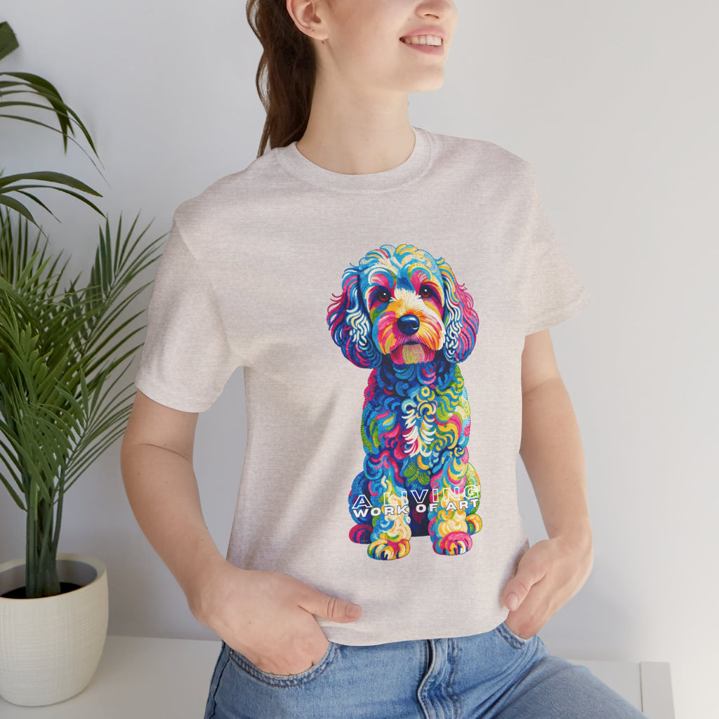 Cockapoo T Shirt | Living Work of Art Collection | Pointillism Style