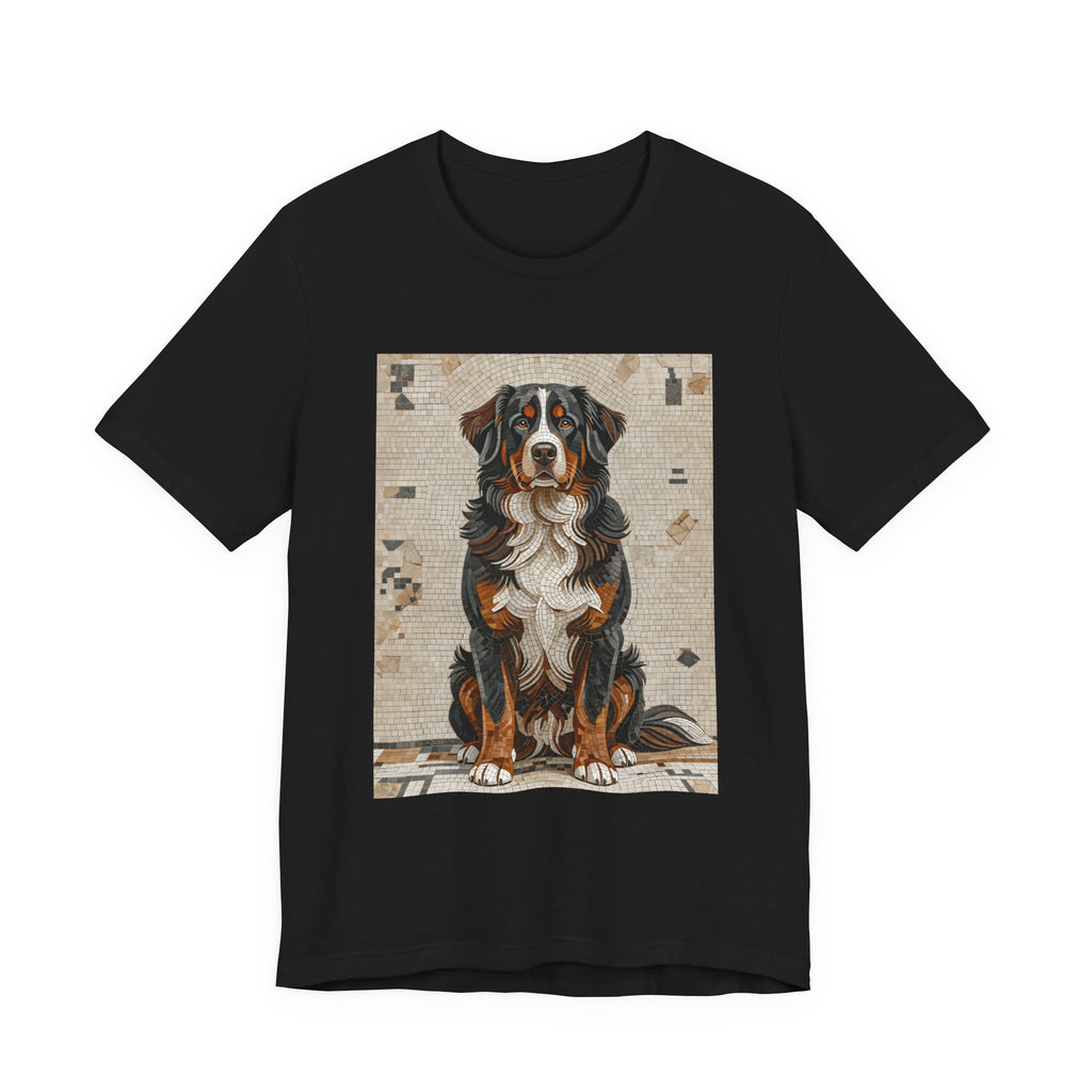Bernese Mountain Dog T Shirt | Living Work of Art Collection | Mosaic Style