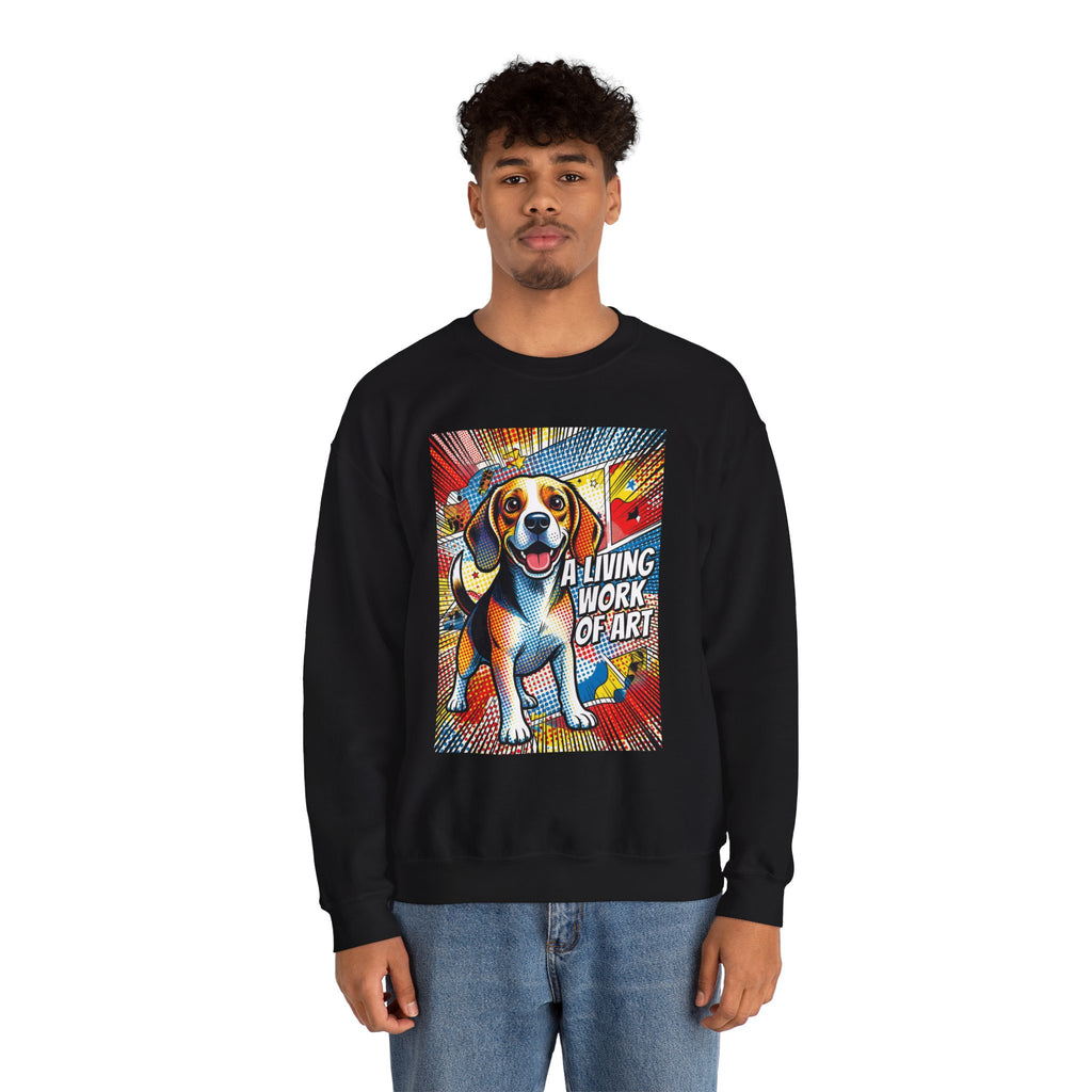 Beagle Sweatshirt | Living Work of Art Collection | Pop Art