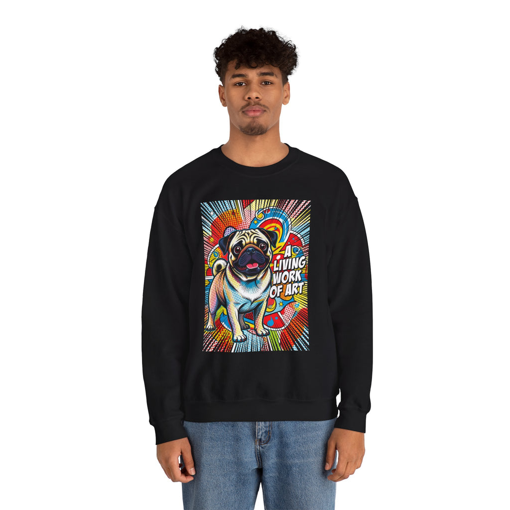 Pug Sweatshirt | Living Work of Art Collection | Pop Art