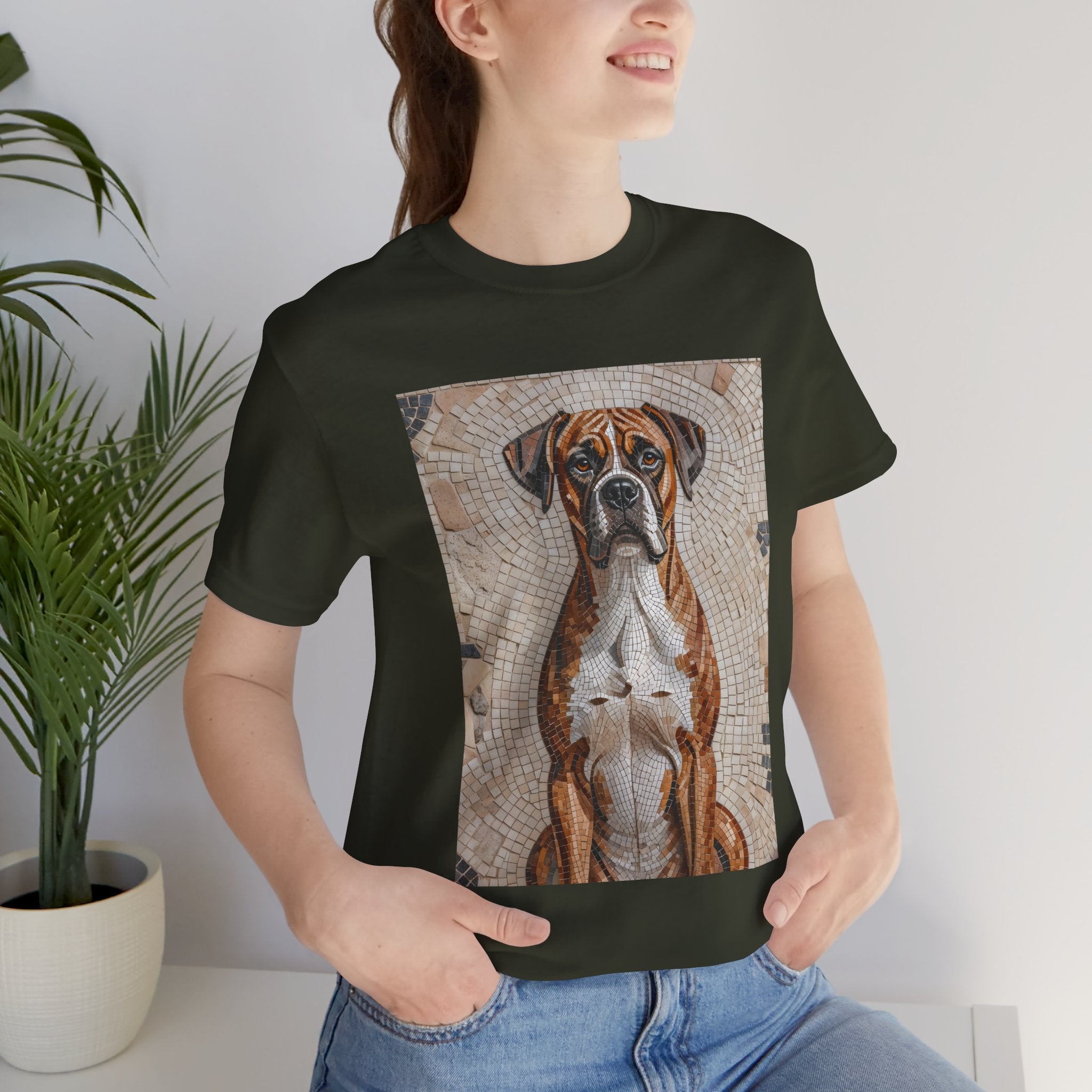 Boxer T Shirt | Living Work of Art Collection | Mosaic Style