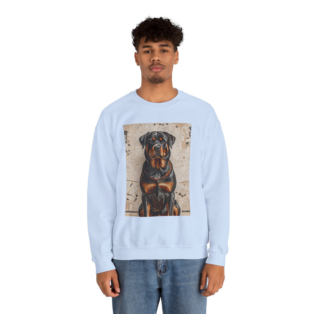 Rottweiler Sweatshirt | Living Work of Art Collection | Mosaic Style