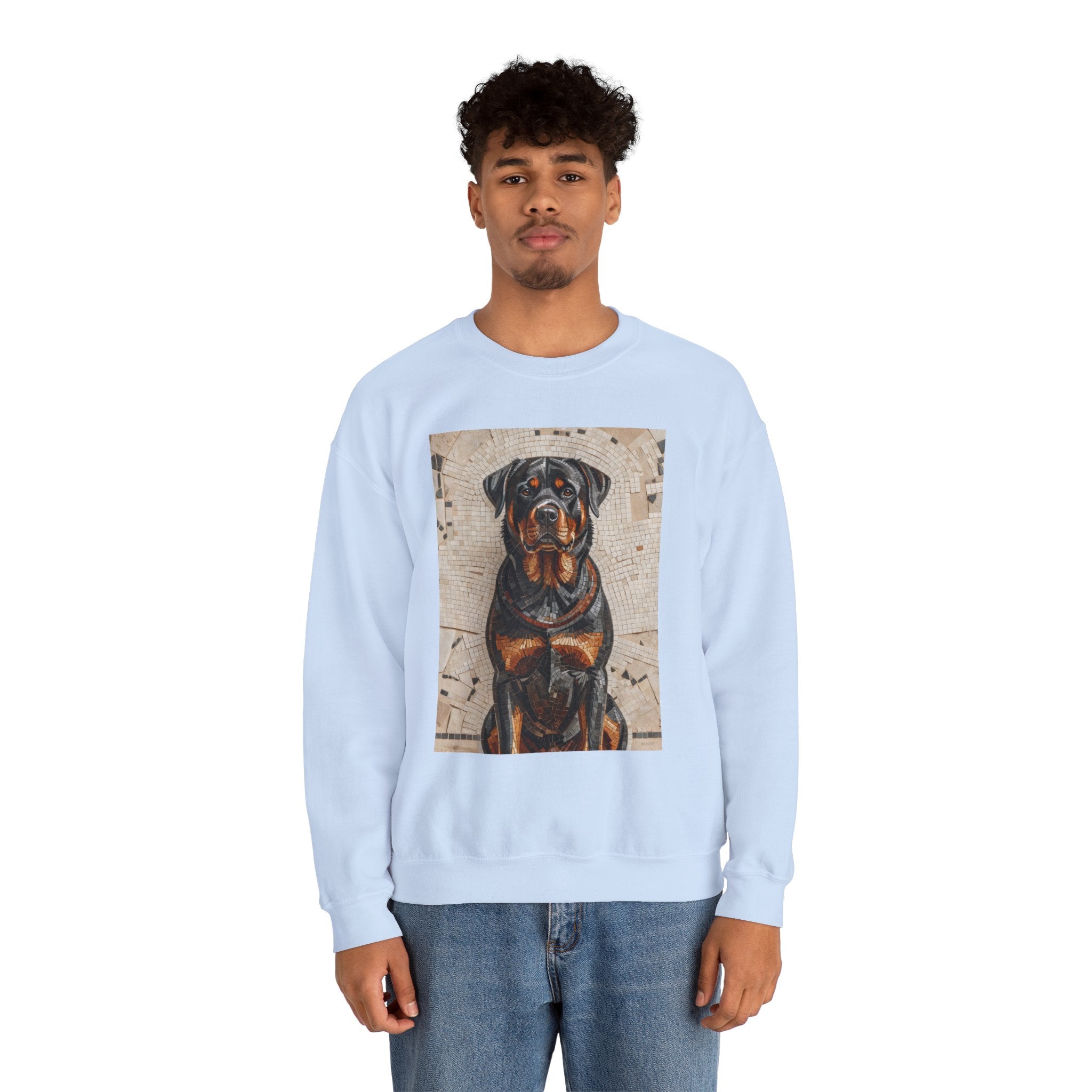 Rottweiler Sweatshirt | Living Work of Art Collection | Mosaic Style