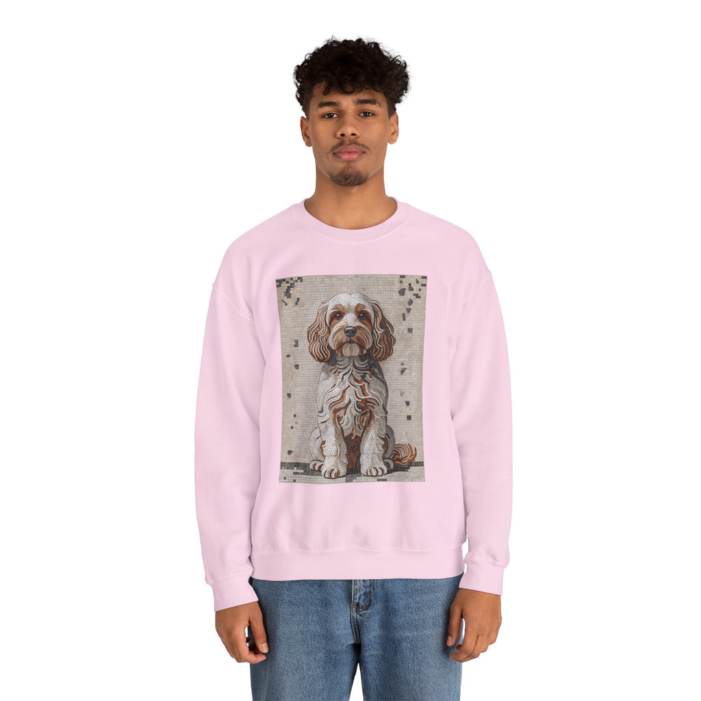 Cavapoo Sweatshirt | Living Work of Art Collection | Mosaic Style