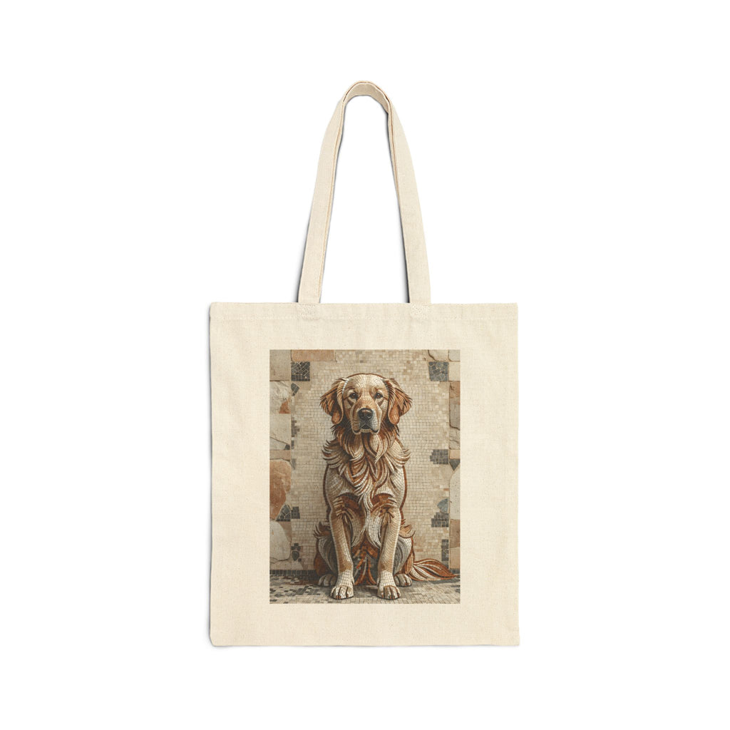 Golden Retriever Tote Bag | Living Work of Art Collection | Mosaic Style