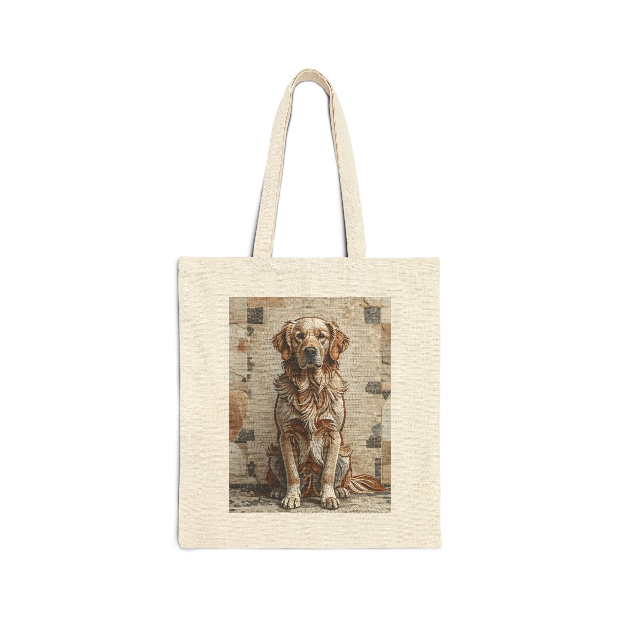 Golden Retriever Tote Bag | Living Work of Art Collection | Mosaic Style