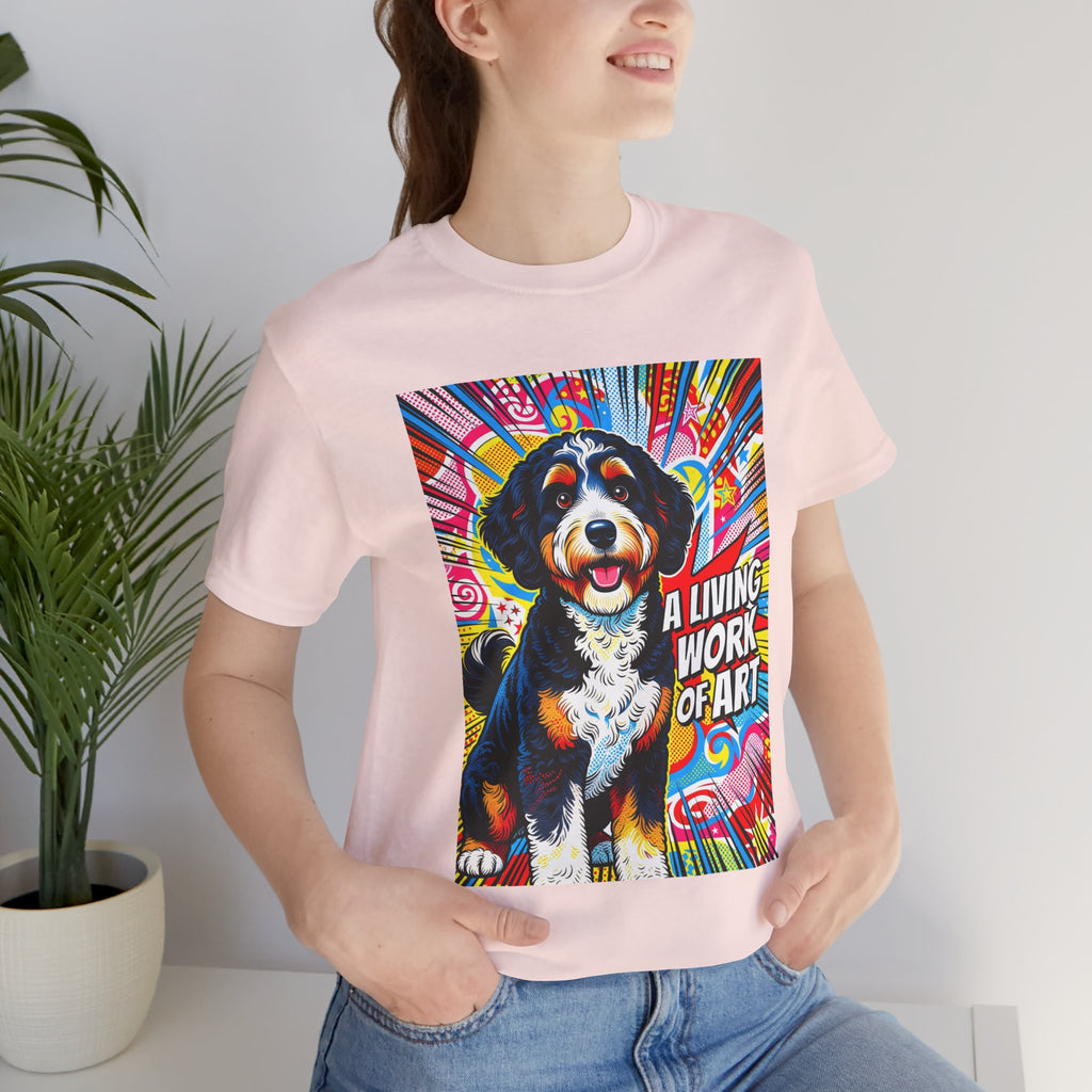 Bernedoodle T Shirt | Living Work of Art Collection | Pop Art