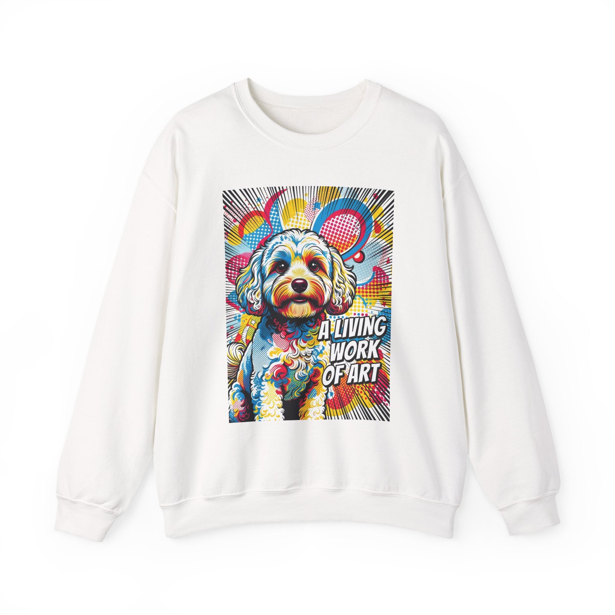 Cavapoo Sweatshirt | Living Work of Art Collection | Pop Art
