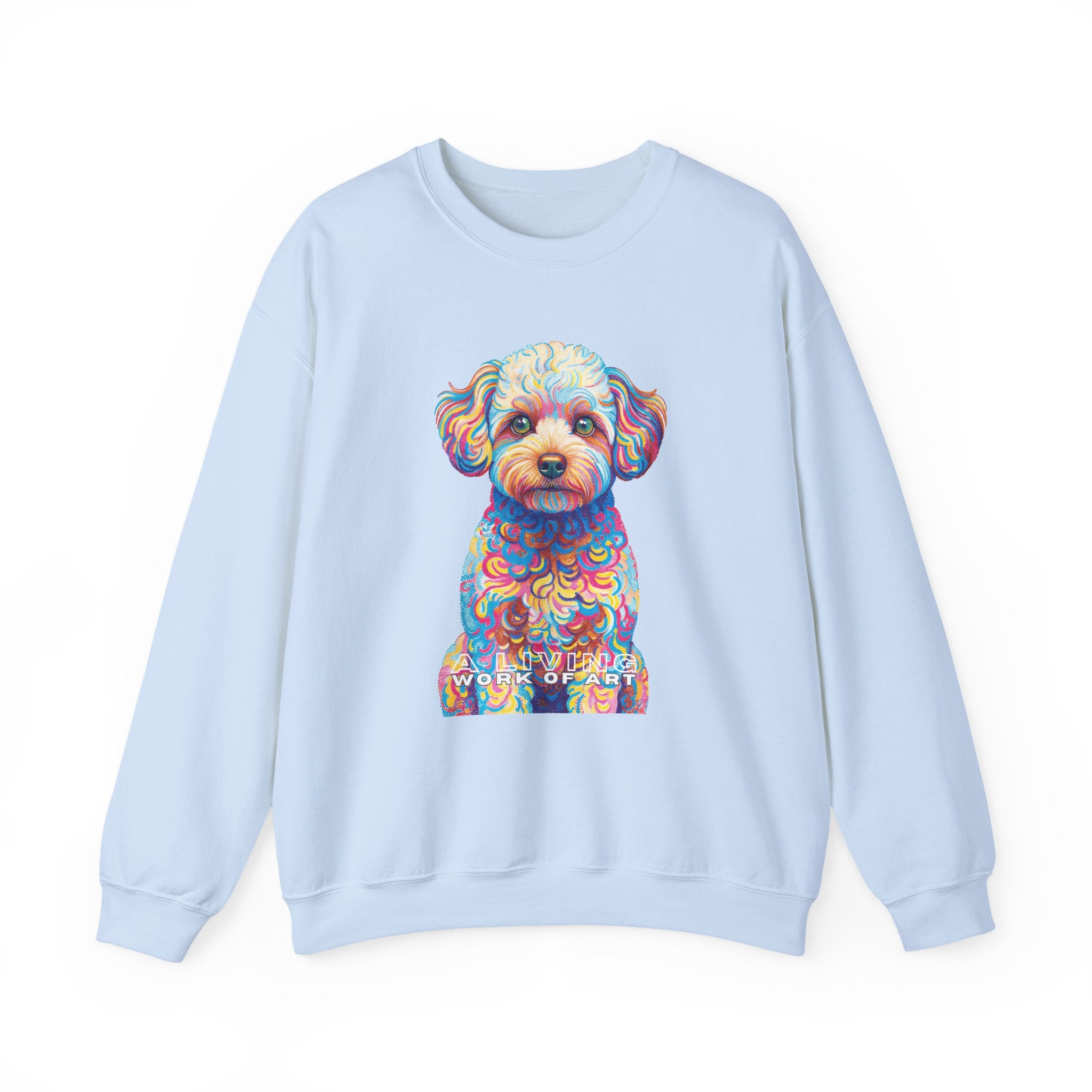 Maltipoo Sweatshirt | Living Work of Art Collection | Pointillism Style