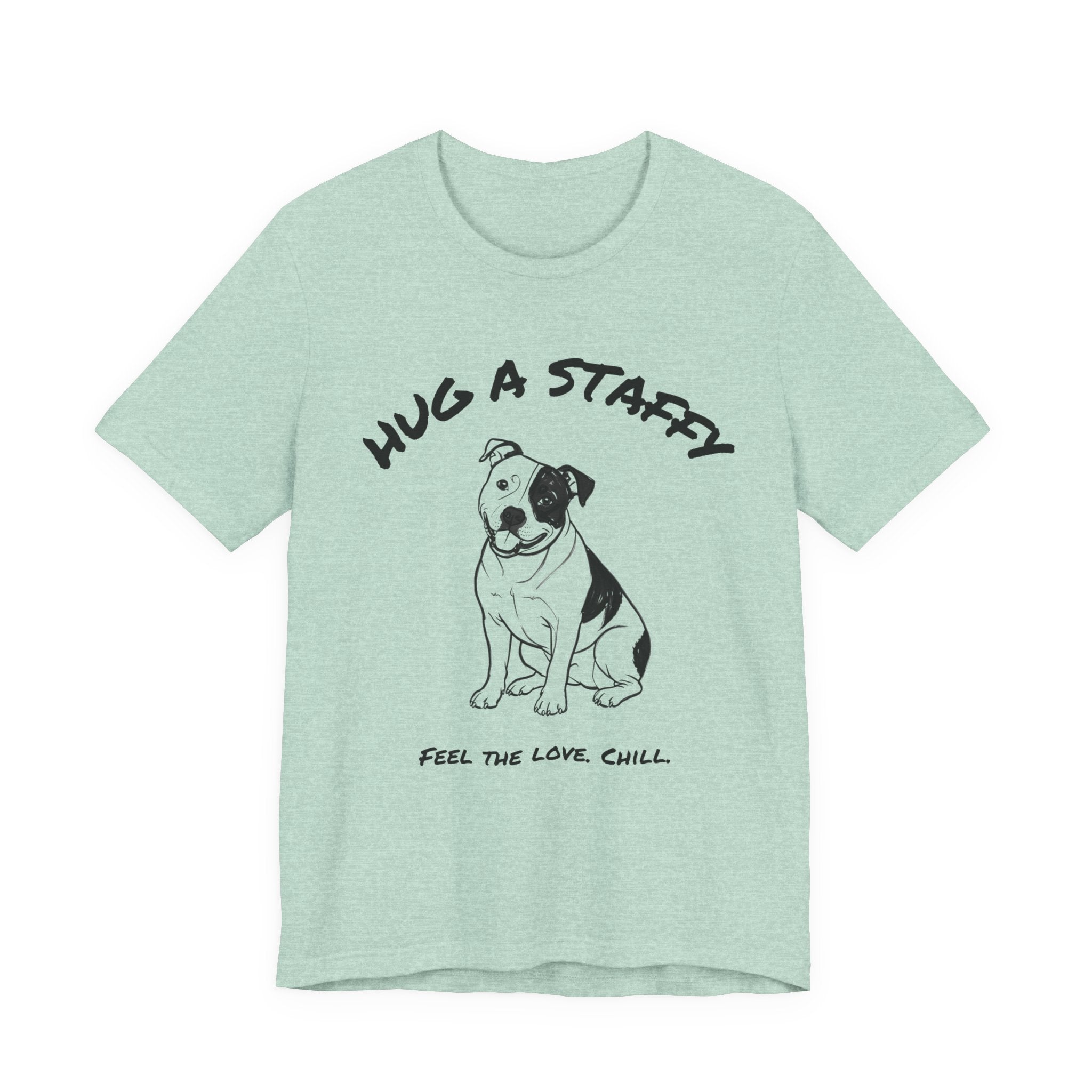 Staffordshire Bull Terrier T Shirt | Hug a Staffy
