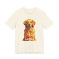 Golden Retriever Pointer T Shirt | Living Work of Art Collection | Pointillism Style