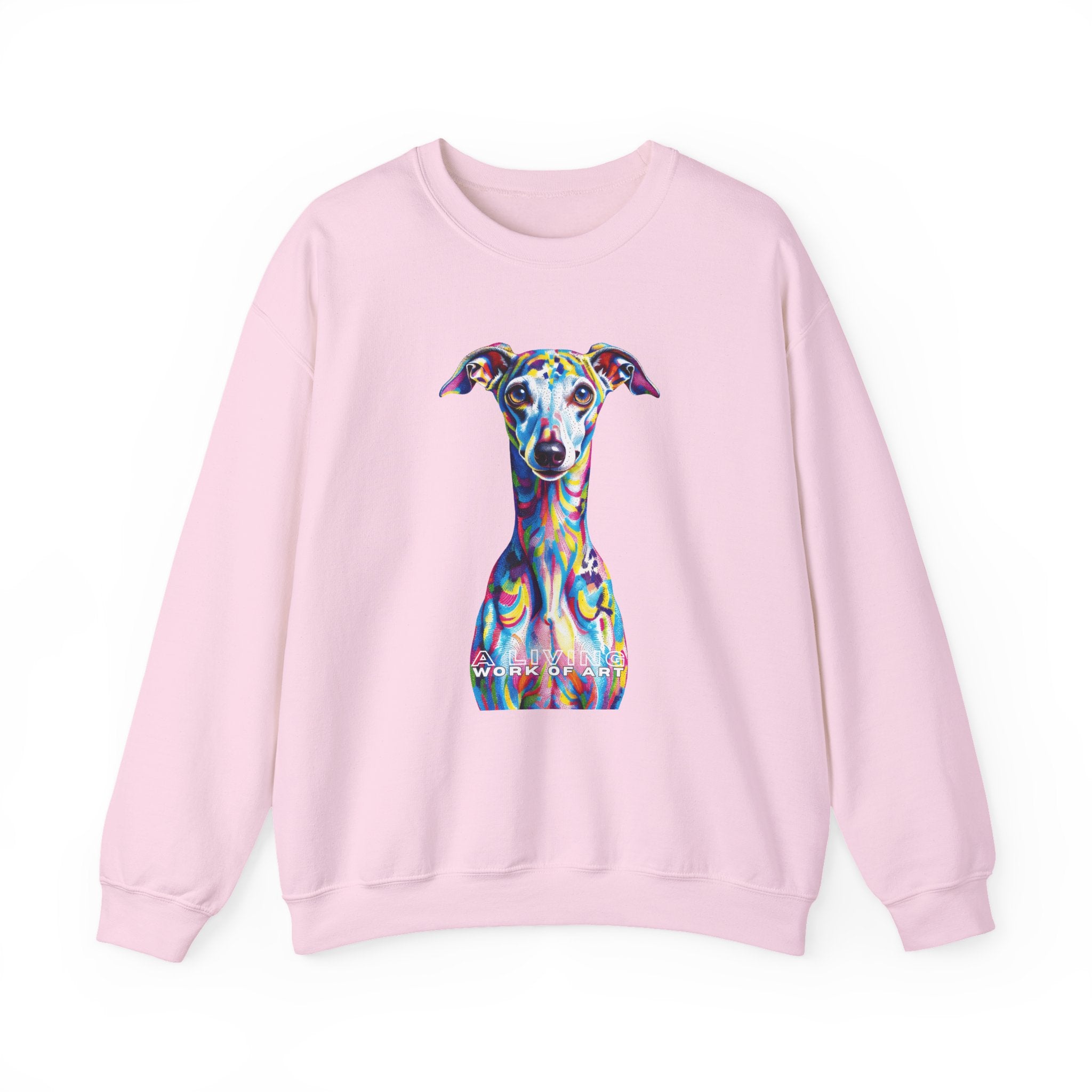 Italian Greyhound Sweatshirt | Living Work of Art Collection | Pointillism Style