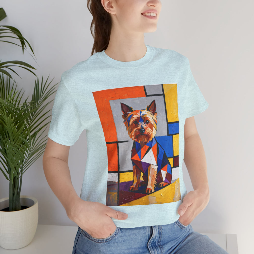 Yorkshire Terrier T Shirt | Living Work of Art Collection | Cubist Style