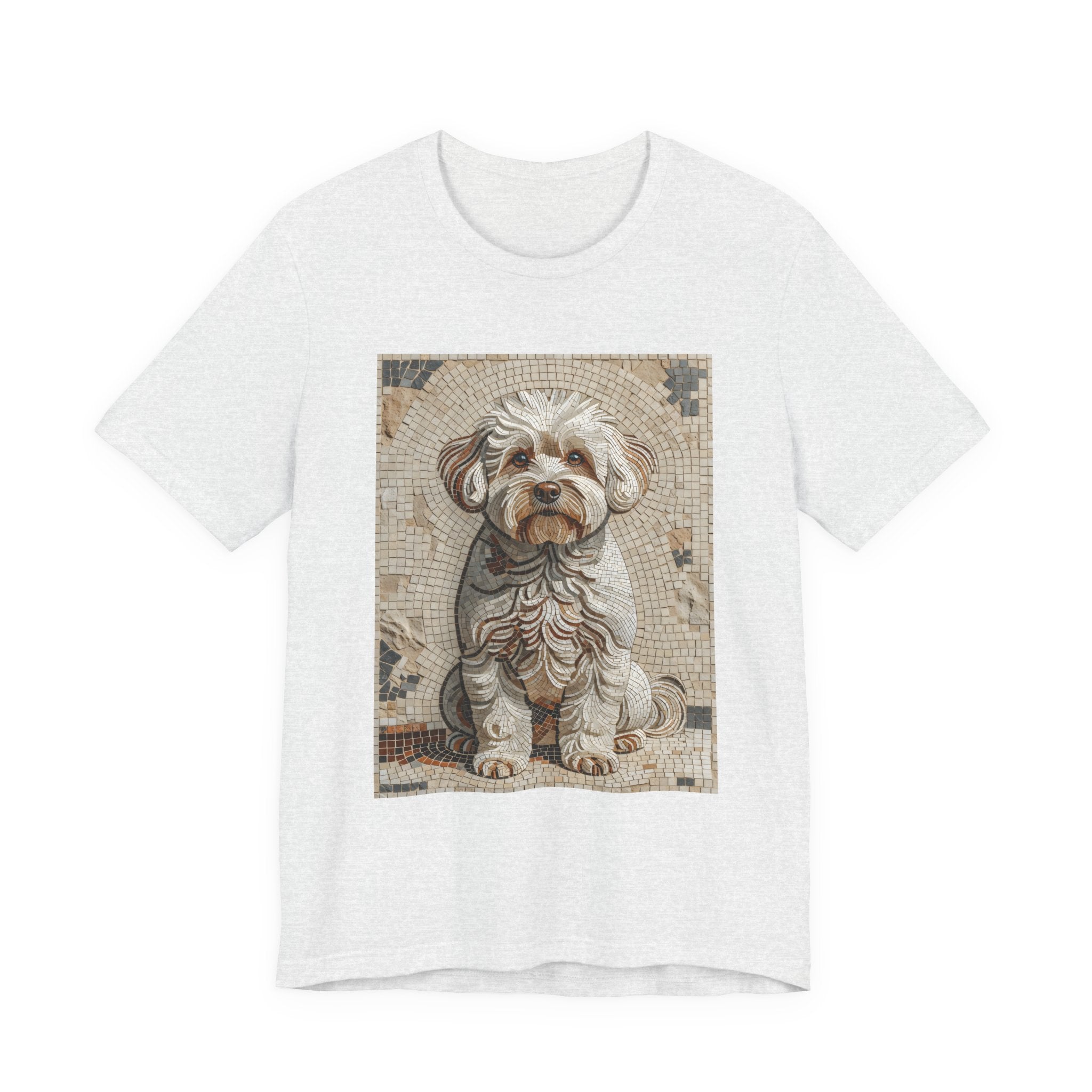 Bichon Frise T Shirt | Living Work of Art Collection | Mosaic Style