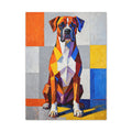 Boxer Canvas Wall Art | Living Work of Art Collection | Cubist Style Print