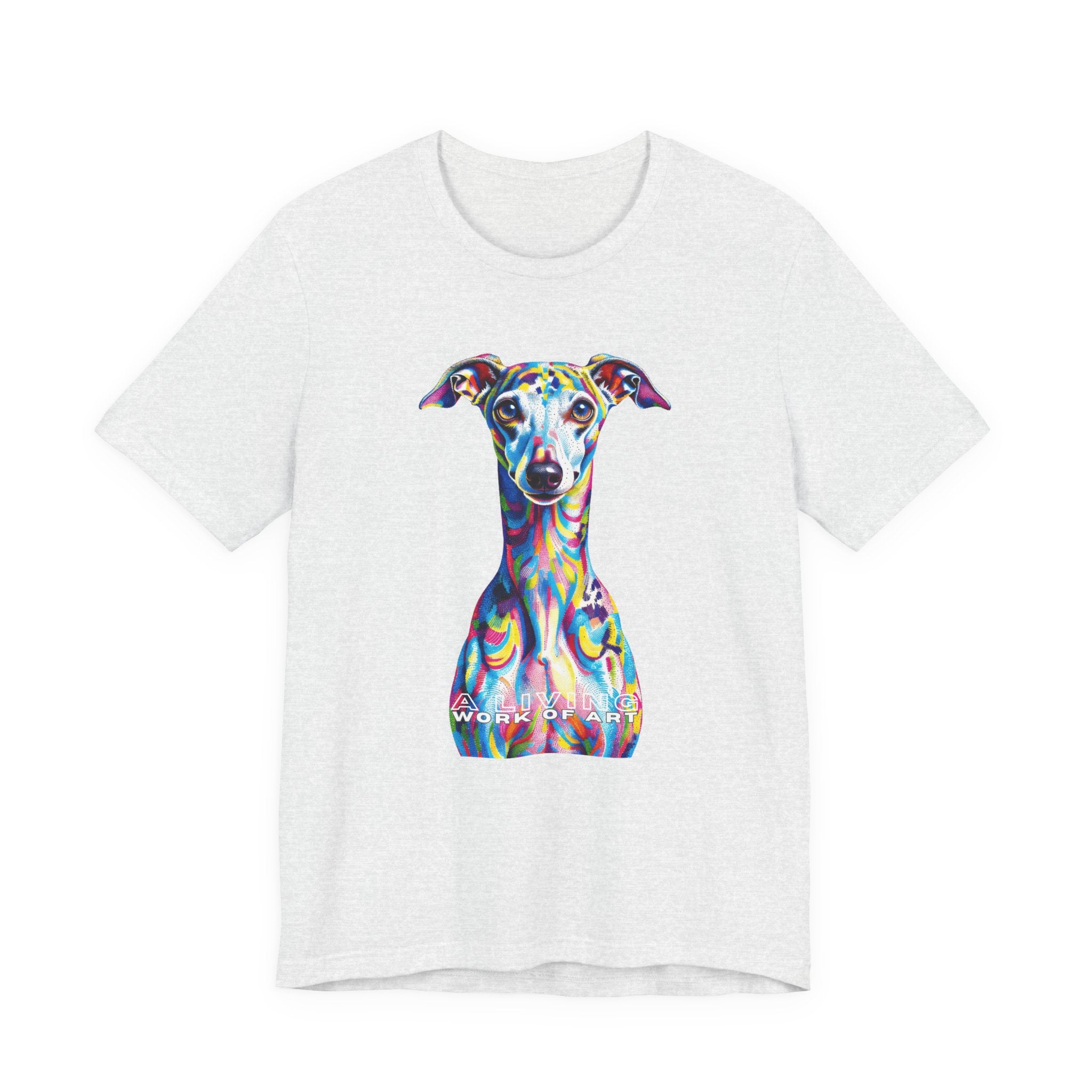 Italian Greyhound T Shirt | Living Work of Art Collection | Pointillism Style