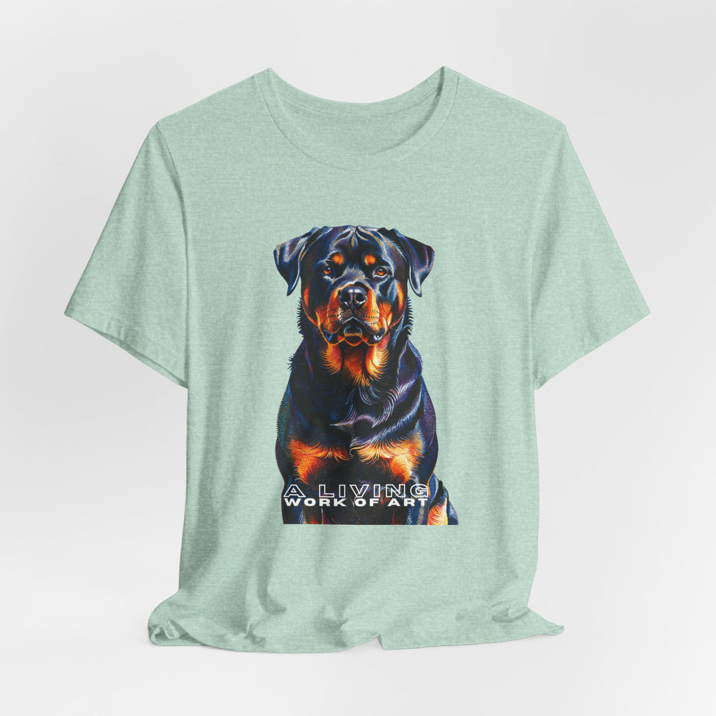 Rottweiler T Shirt | Living Work of Art Collection | Pointillism Style