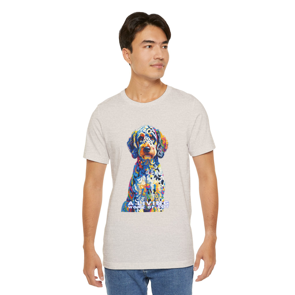 Labradoodle T Shirt | Living Work of Art Collection | Pointillism Style