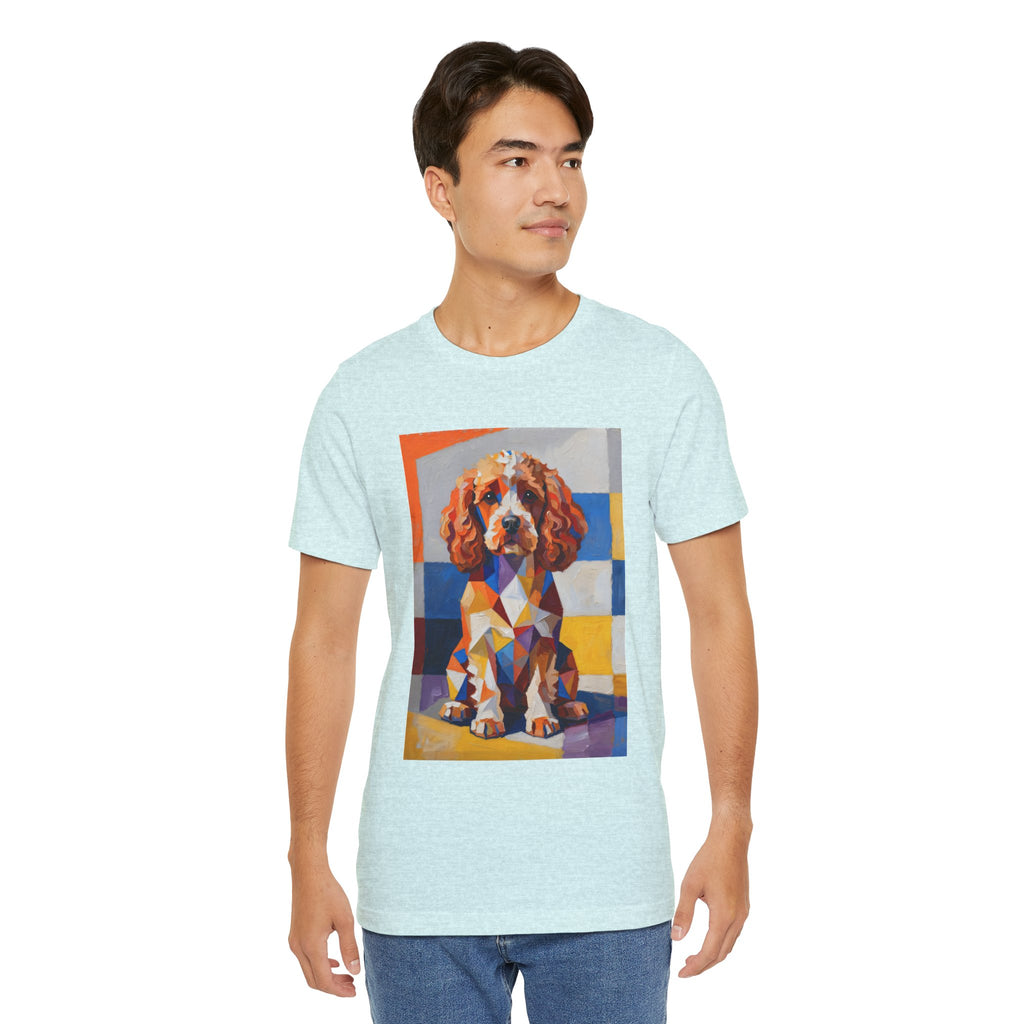 Cavapoo T Shirt | Living Work of Art Collection | Cubist Style