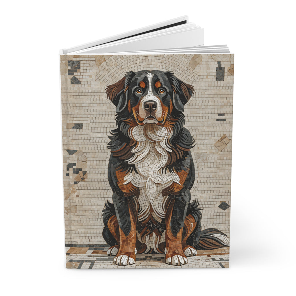 Bernese Mountain Dog Notebook | Living Work of Art Collection | Mosaic Style