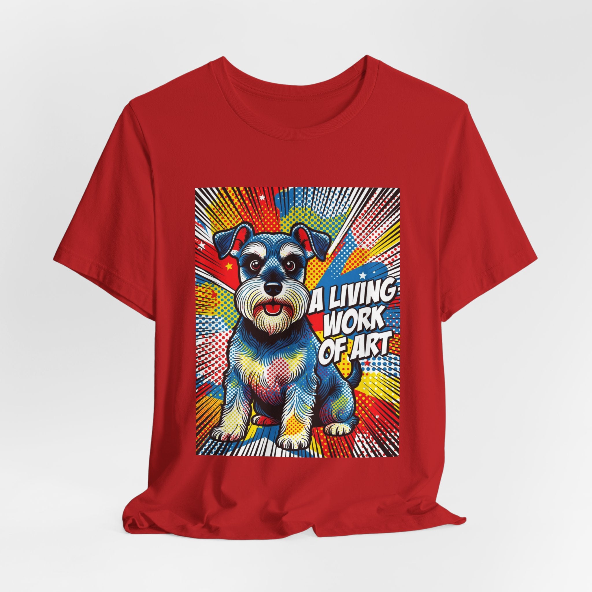 Schnauzer T Shirt | Living Work of Art Collection | Pop Art