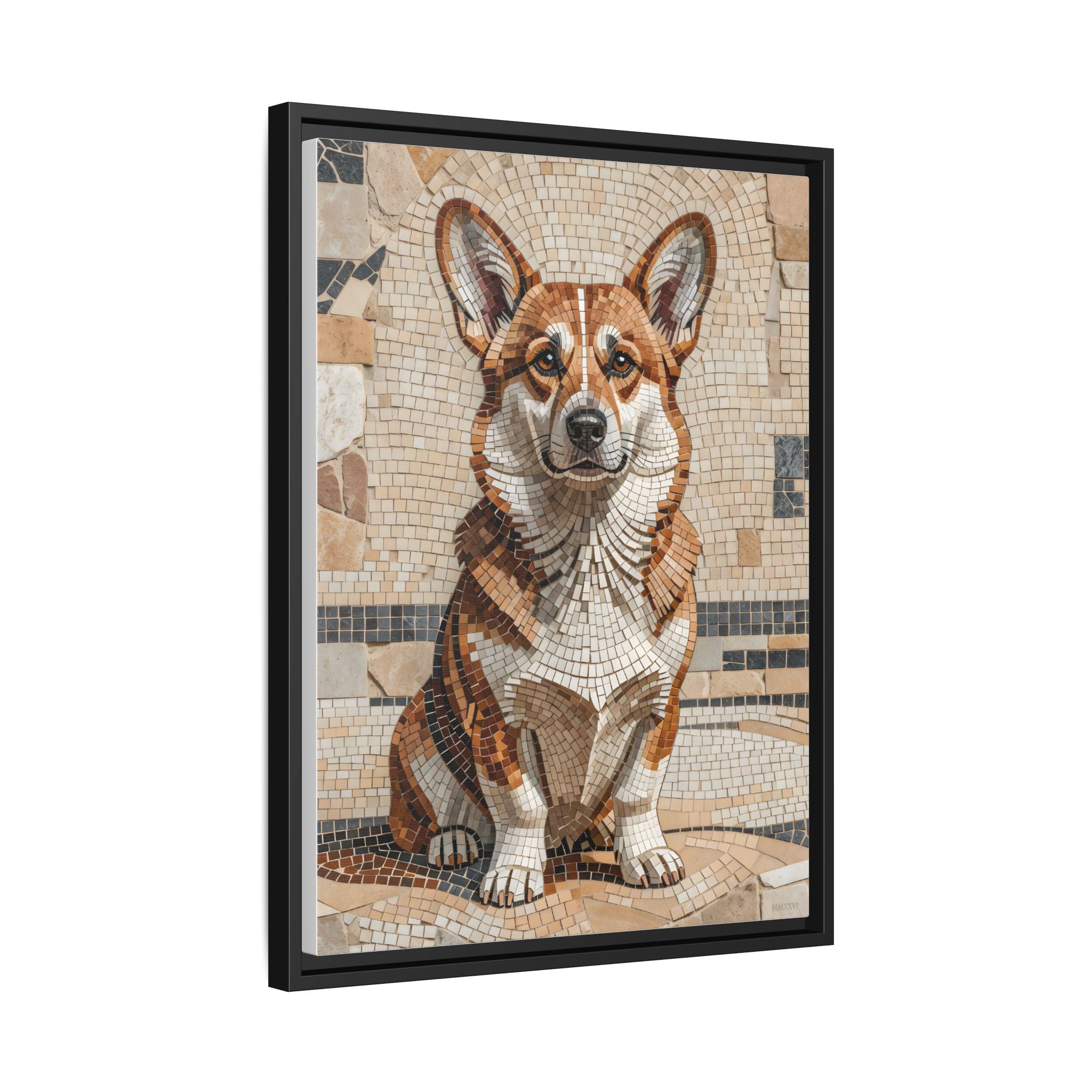 Copy of Bulldog Canvas Wall Art | Living Work of Art Collection | Mosaic Style Print