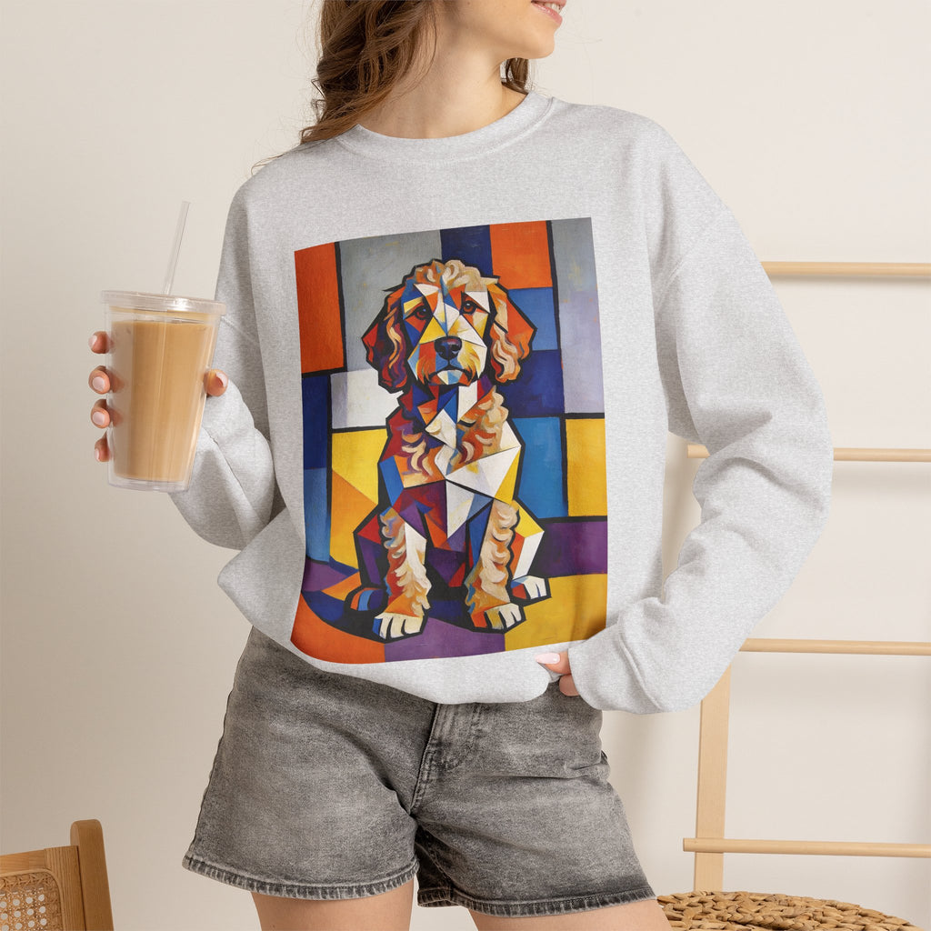 Cockapoo Sweatshirt | Living Work of Art Collection | Cubist Style