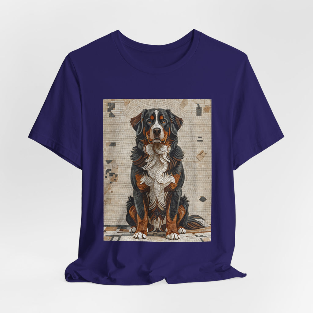 Bernese Mountain Dog T Shirt | Living Work of Art Collection | Mosaic Style