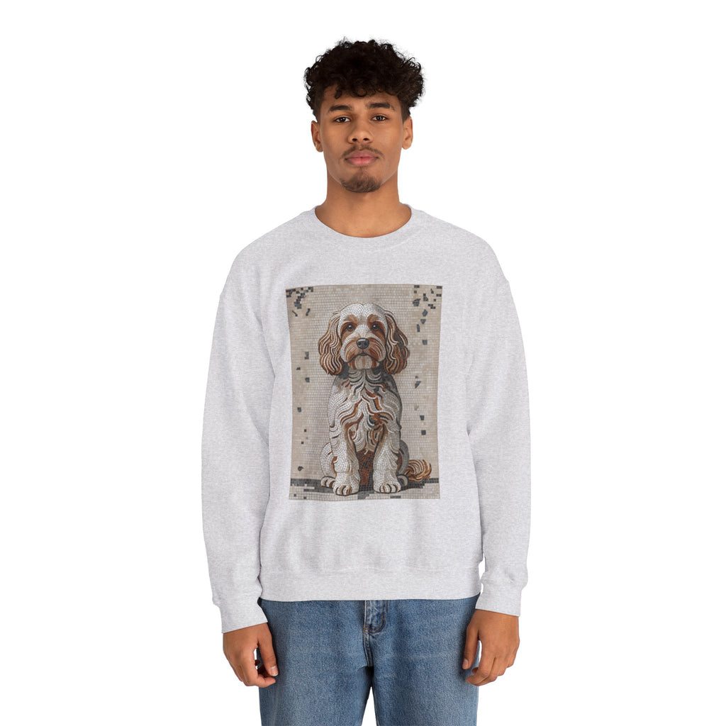 Cavapoo Sweatshirt | Living Work of Art Collection | Mosaic Style