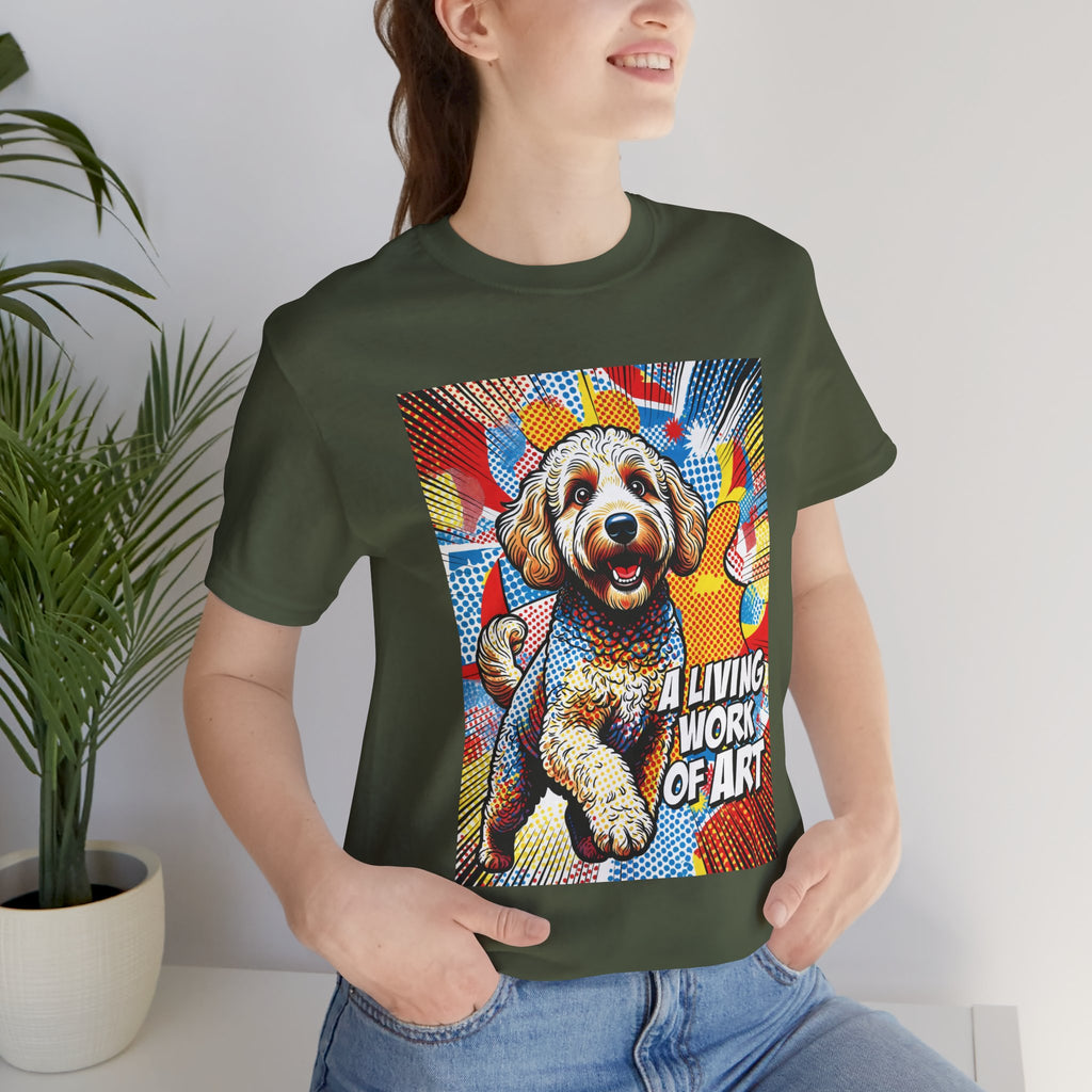 Goldendoodle T Shirt | Living Work of Art Collection | Pop Art