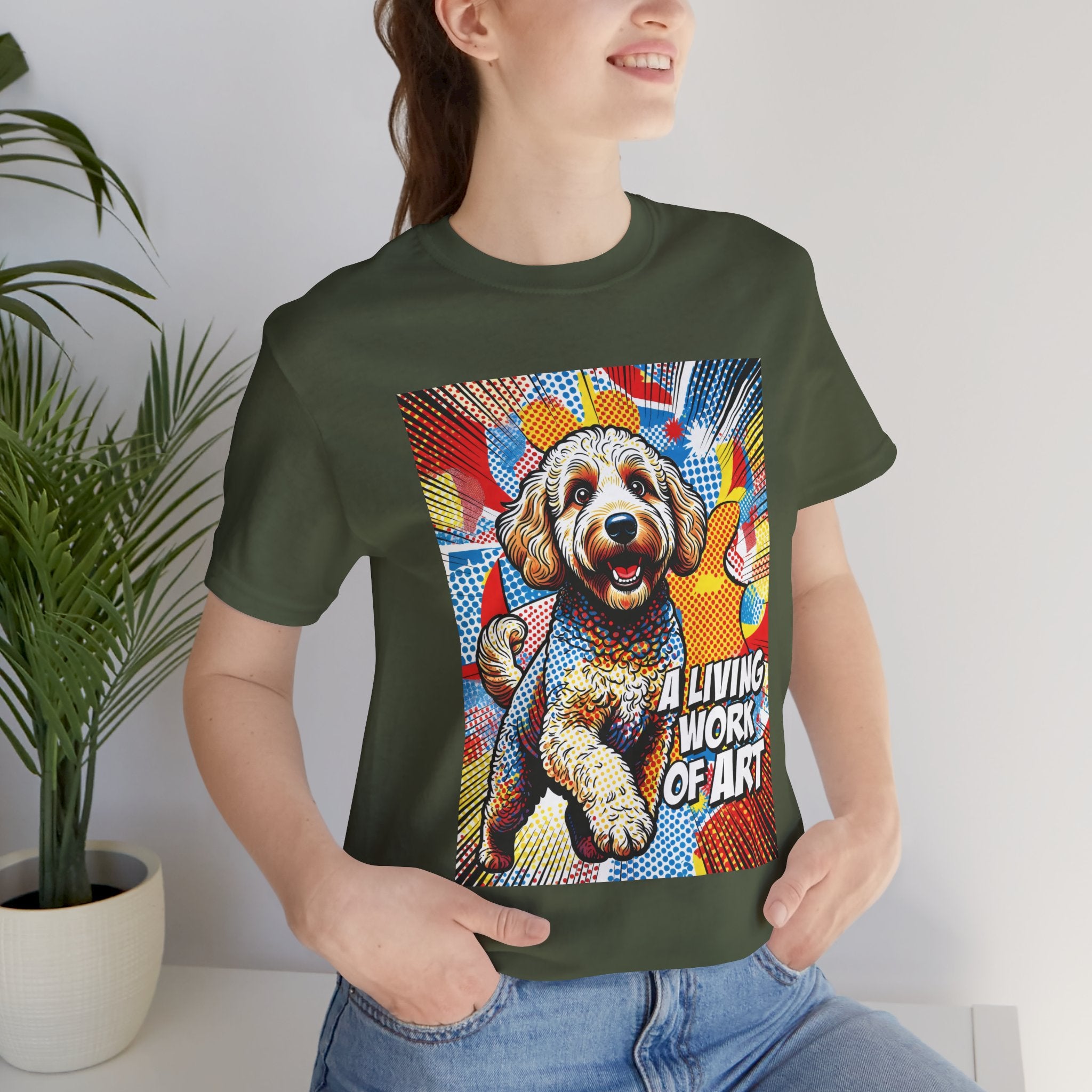 Goldendoodle T Shirt | Living Work of Art Collection | Pop Art