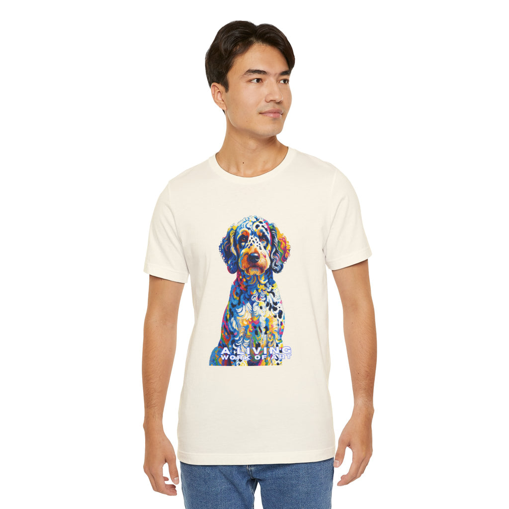 Labradoodle T Shirt | Living Work of Art Collection | Pointillism Style