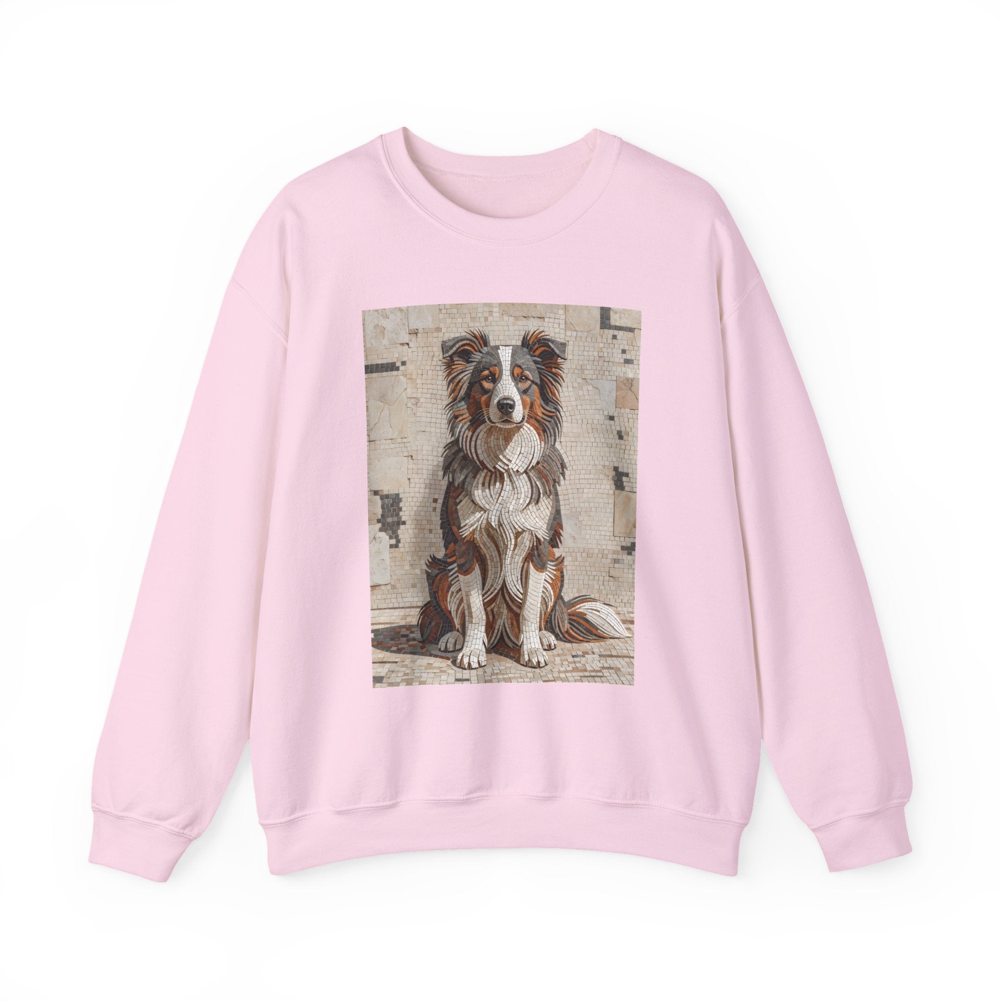 Border Collie Sweatshirt | Living Work of Art Collection | Mosaic Style