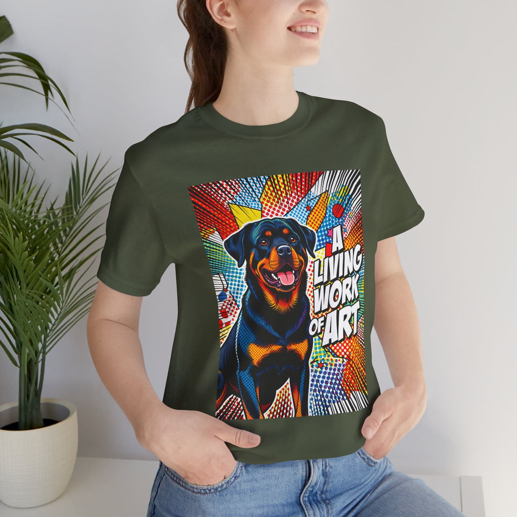 Rottweiler T Shirt | Living Work of Art Collection | Pop Art