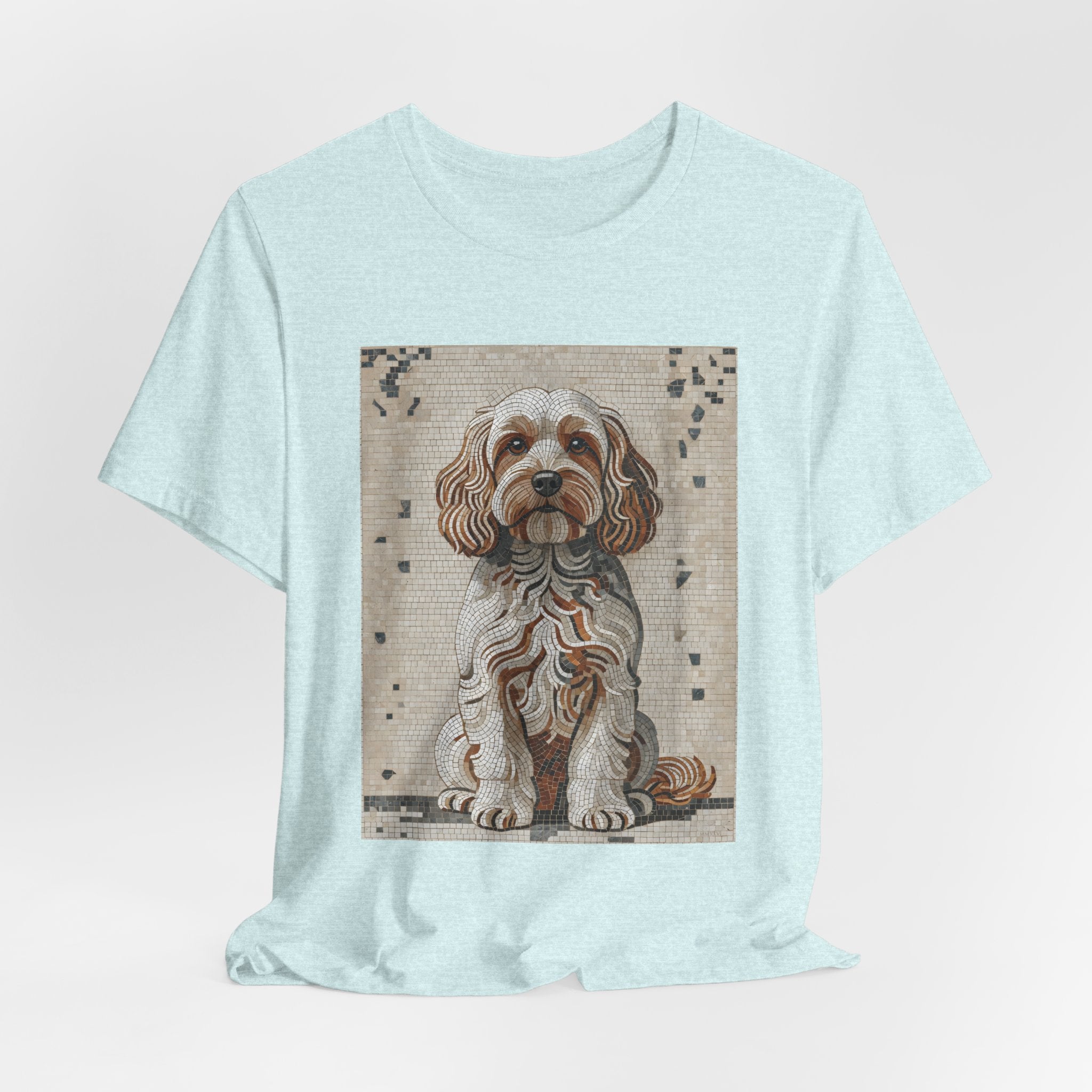 Cavapoo T Shirt | Living Work of Art Collection | Mosaic Style