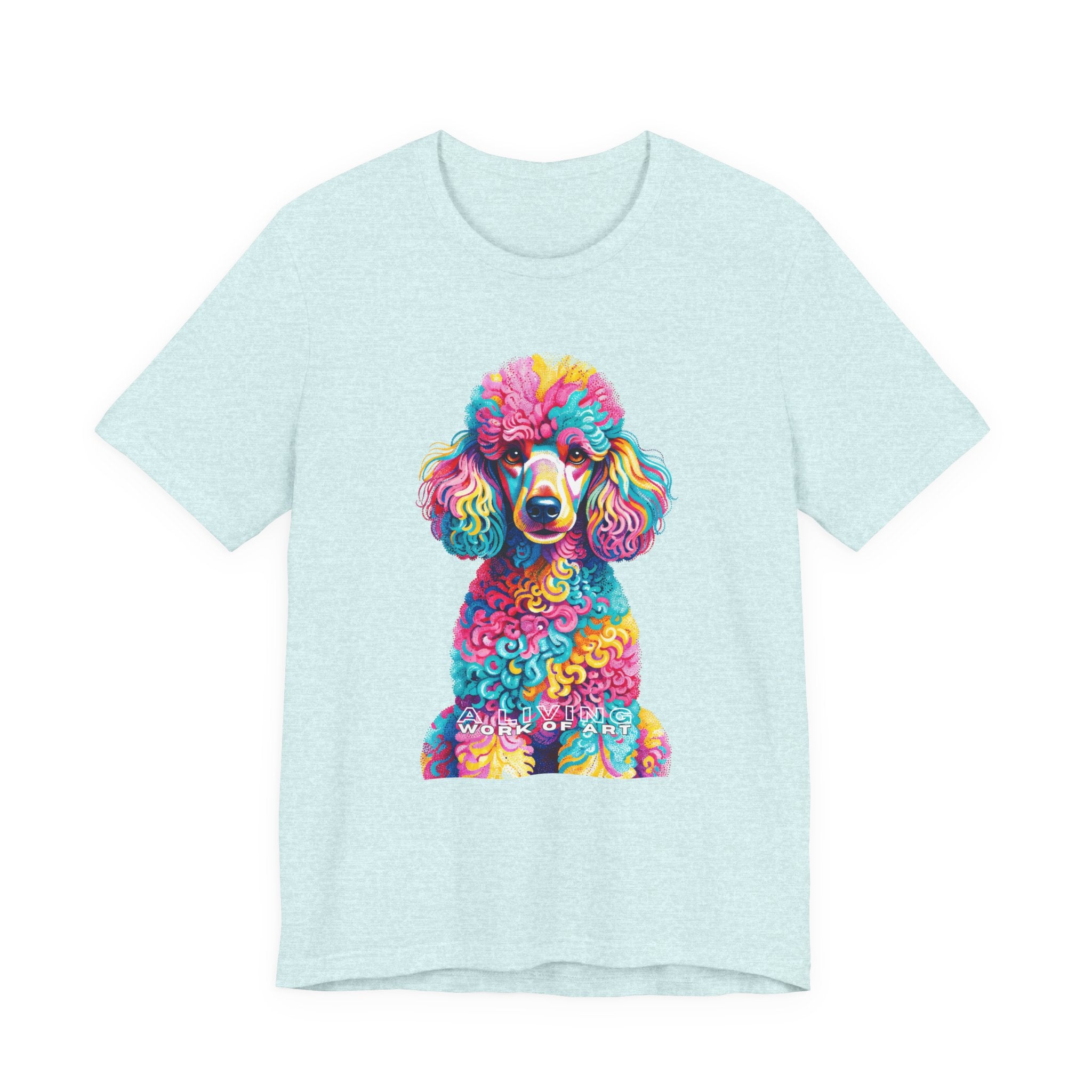 Poodle T Shirt | Living Work of Art Collection | Pointillism Style